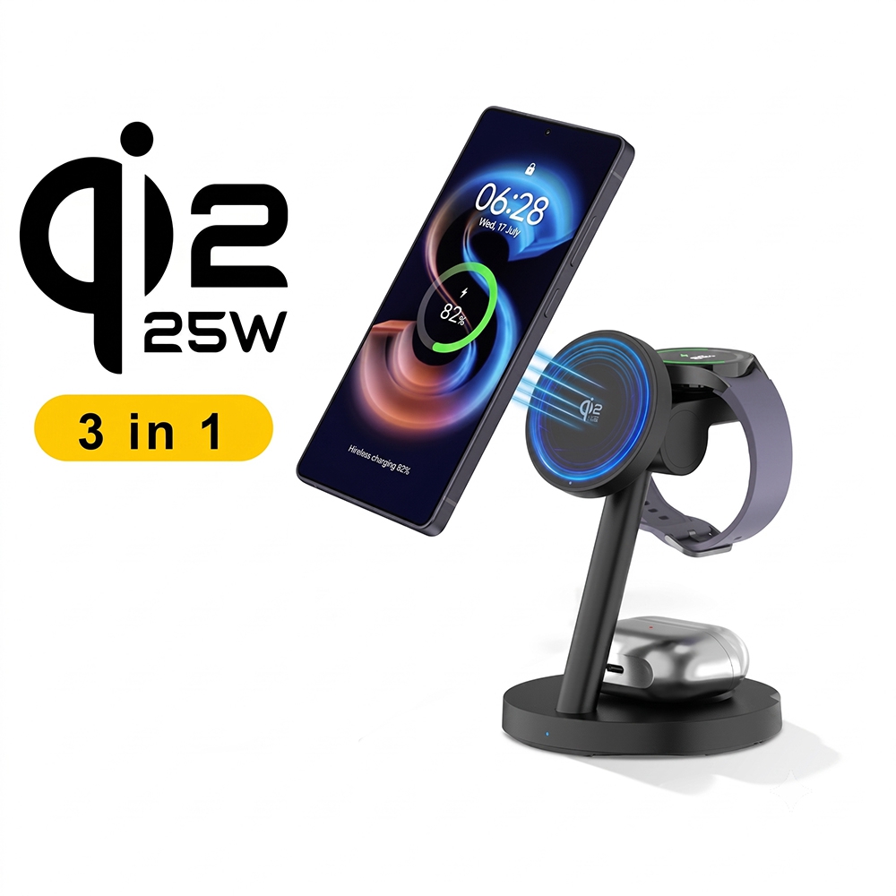Smartwatch Ac - 3in1 Qi2.2 25W 고속 무선 충전