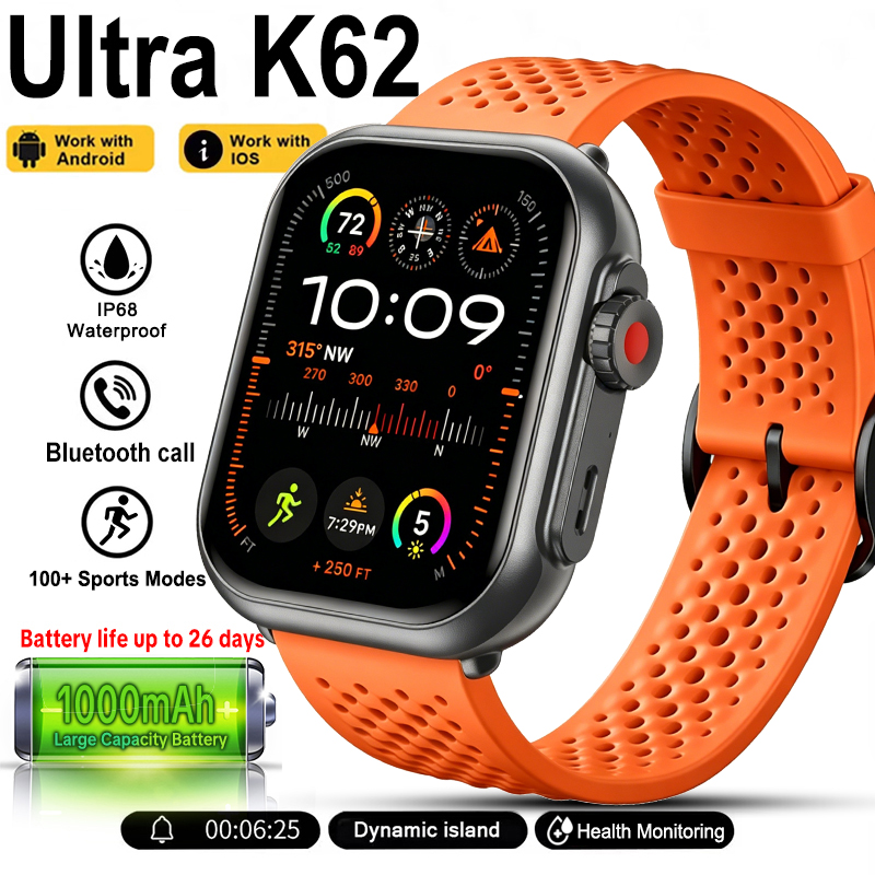 Smartwatch Store - 뉴 워치 울트라 K62 스마트워치 남녀공용