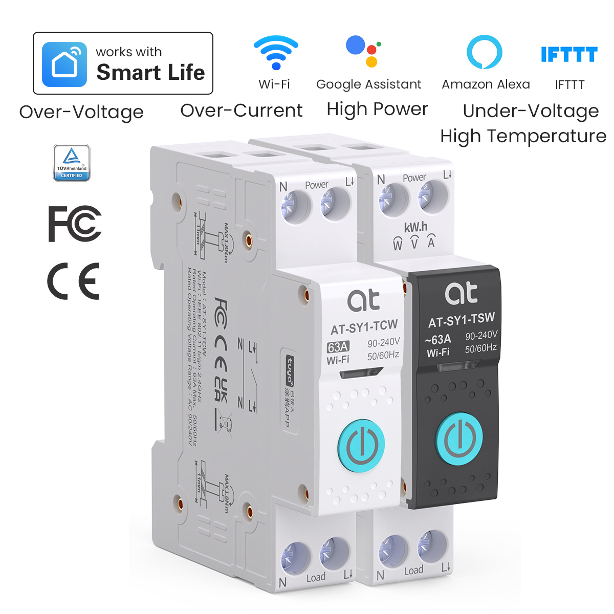 Smart Accessories - 투야 와이파이 회로 차단기 스마트 1P+N