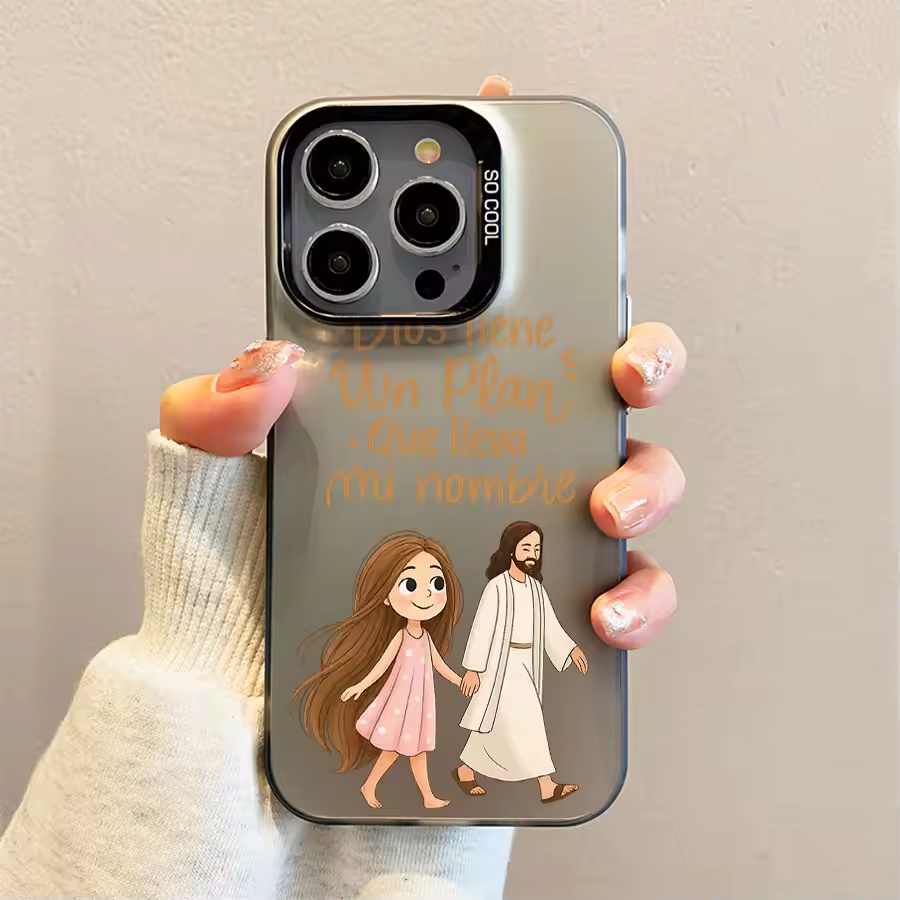 Apple Iphone 15 Pro Max - 귀여운 소녀와 함께 하나님과 함께 걷는