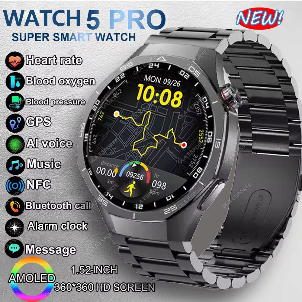 Smartwatch X12 - 뉴 워치 5 프로 스마트워치 1.53인치