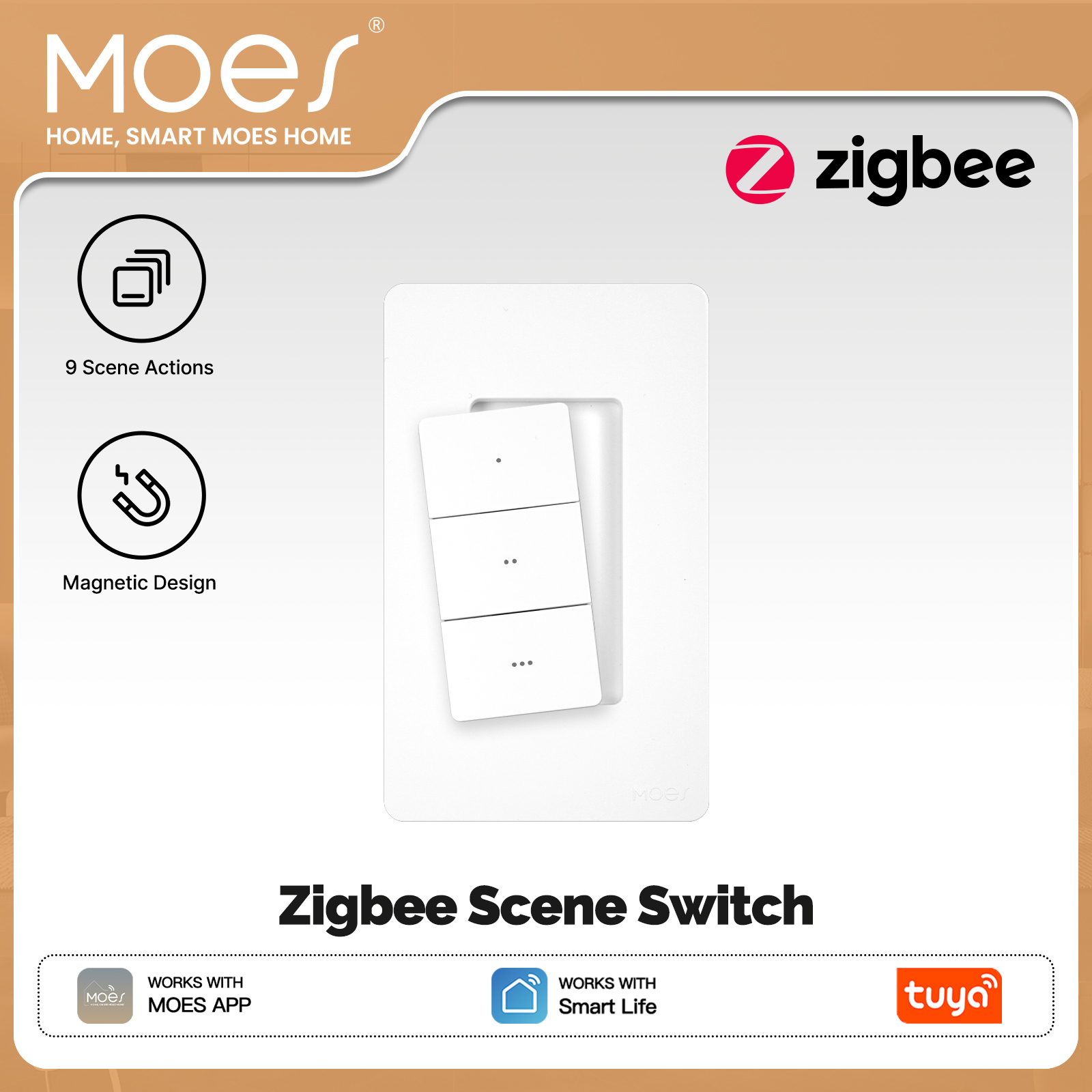 Smart Accessories - MOES Tuya Zigbee 스마트 무선 장면