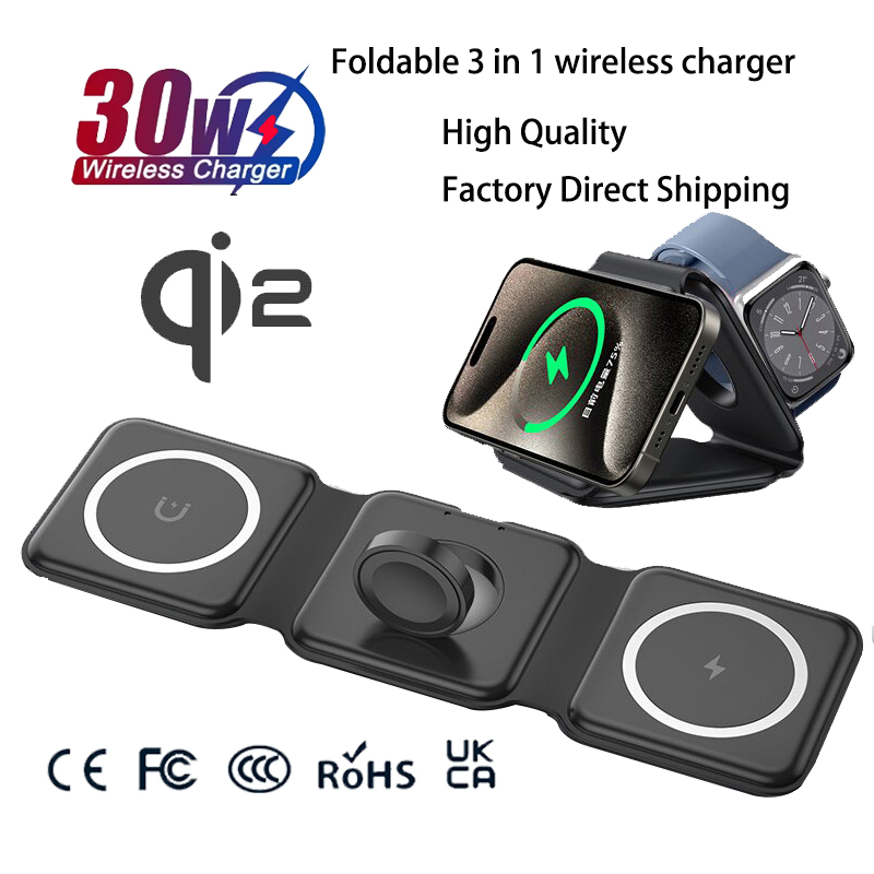 Smartwatch Ac - 유니버설 Qi2 마그네틱 접이식 충전 스테이션