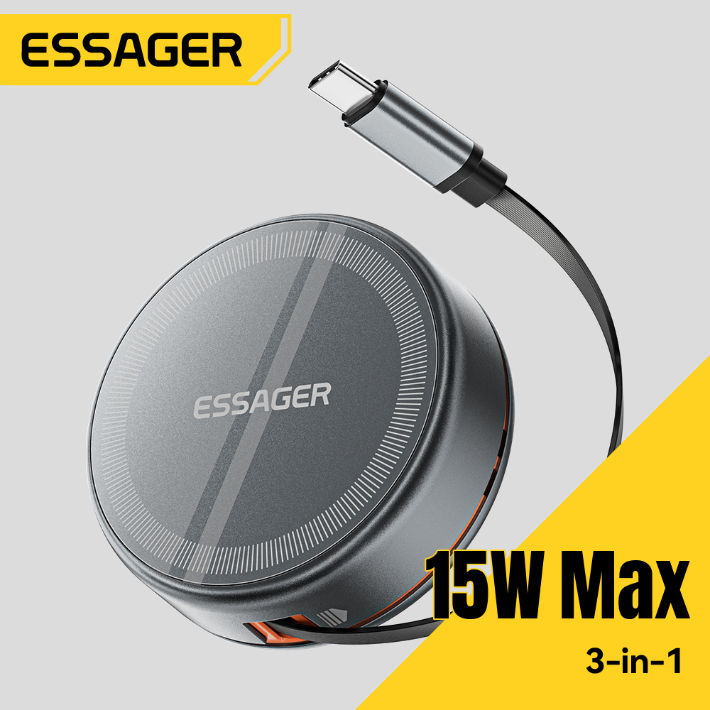 Smartwatch Ac - Essager 15W 3 in 1 마그네틱