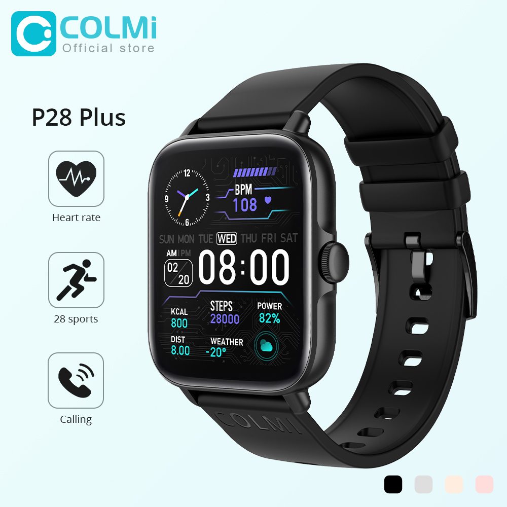 Smartwatch X12 - COLMI P28 Plus 블루투스 응답 통화