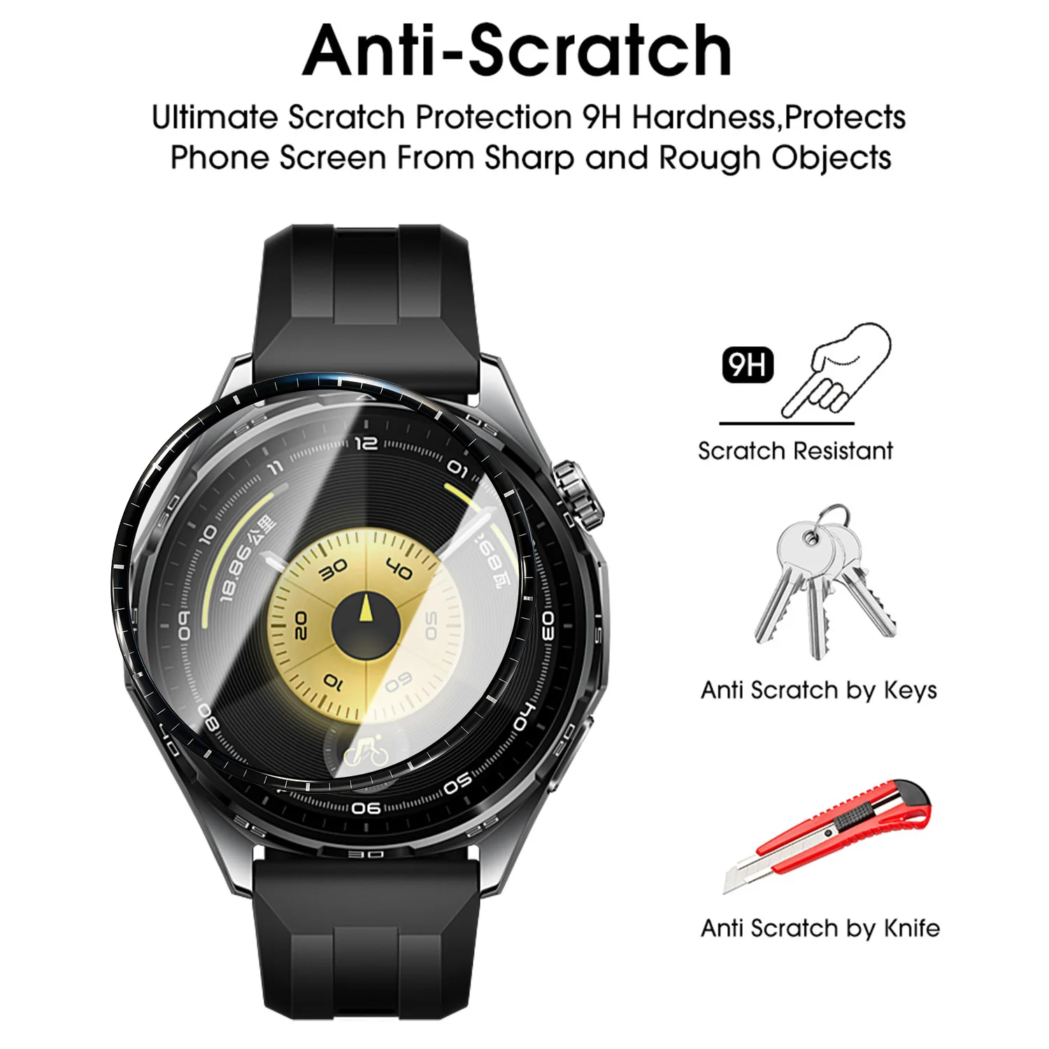 화웨이 워치 GT6 프로 46mm용 3D 보호 필름 풀 - Watch Face Protector 리뷰 및 가격