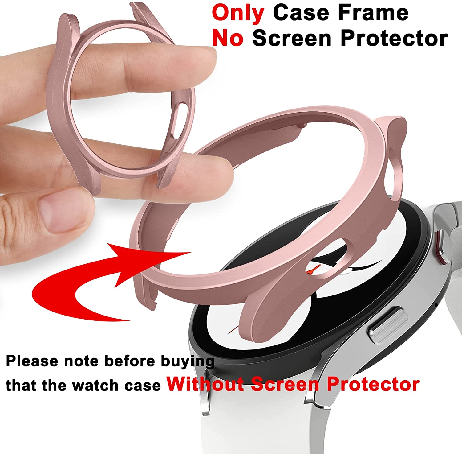 삼성 갤럭시 시계 4 케이스 용 PC 케이스 40mm  - Samsung Smartwatch Accessories 리뷰 및 가격