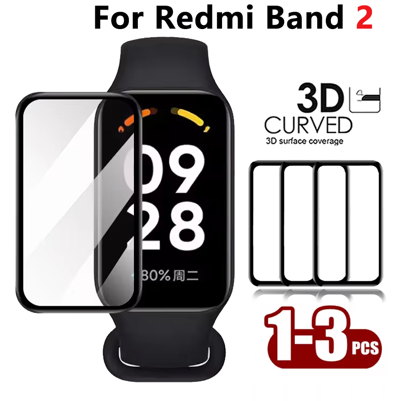 Redmi Band 2 용 1-3pcs 3D 복합 필름 - Watch Face Protector 리뷰 및 가격