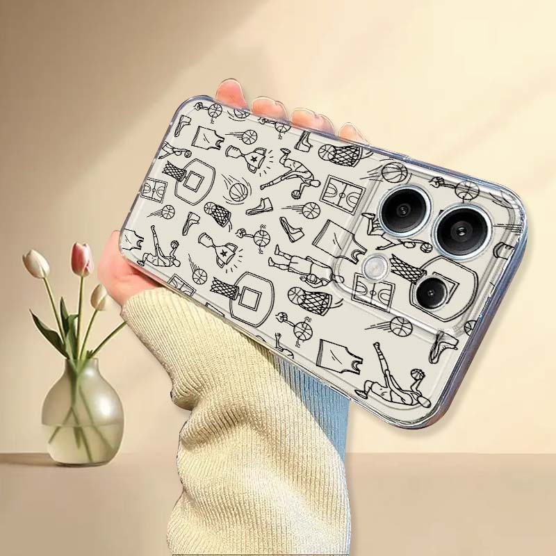 농구 요소 일러스트레이션 전화 케이스 Xiaomi Mi - Xiaomi Poco X6 리뷰 및 가격